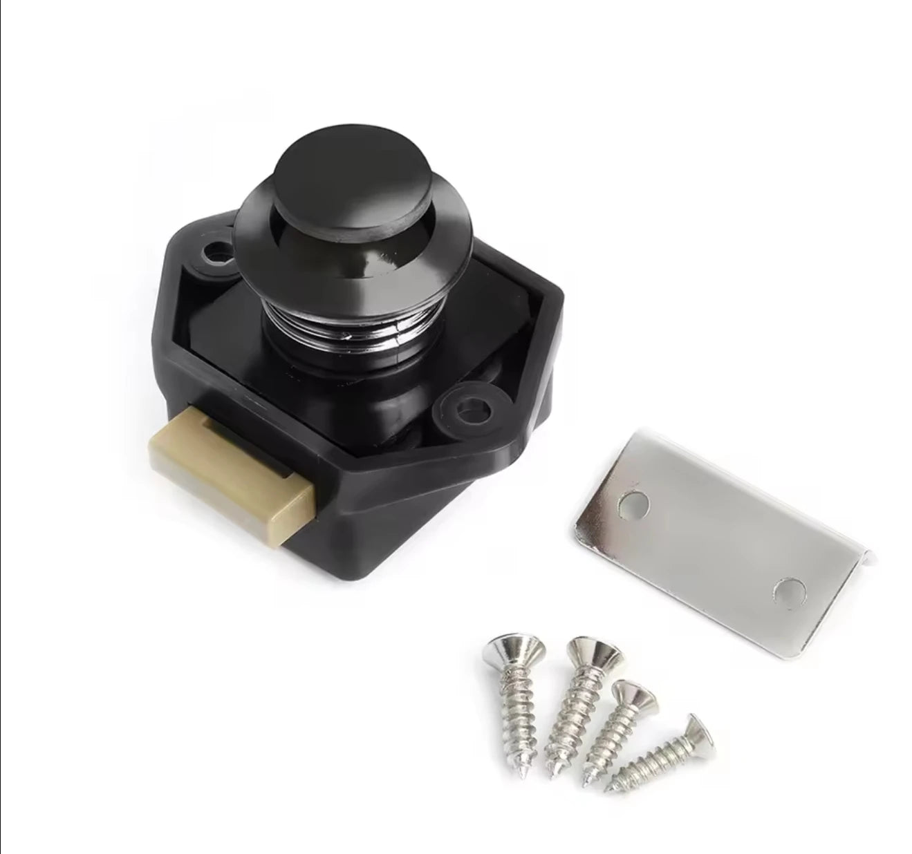 10PCS NAIERDI Camper Car Push Lock 20mm/26mm RV Caravan Boat Motor Home Cabinet Drawer Latch Button Locks For Furniture Hardware