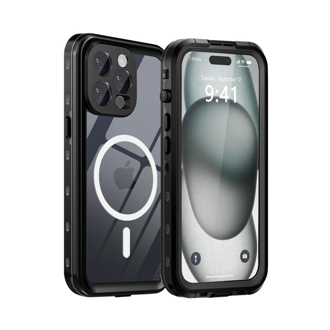 Capa à Prova D'água MagSafe para iPhone - Preto Modelo do iPhone:15