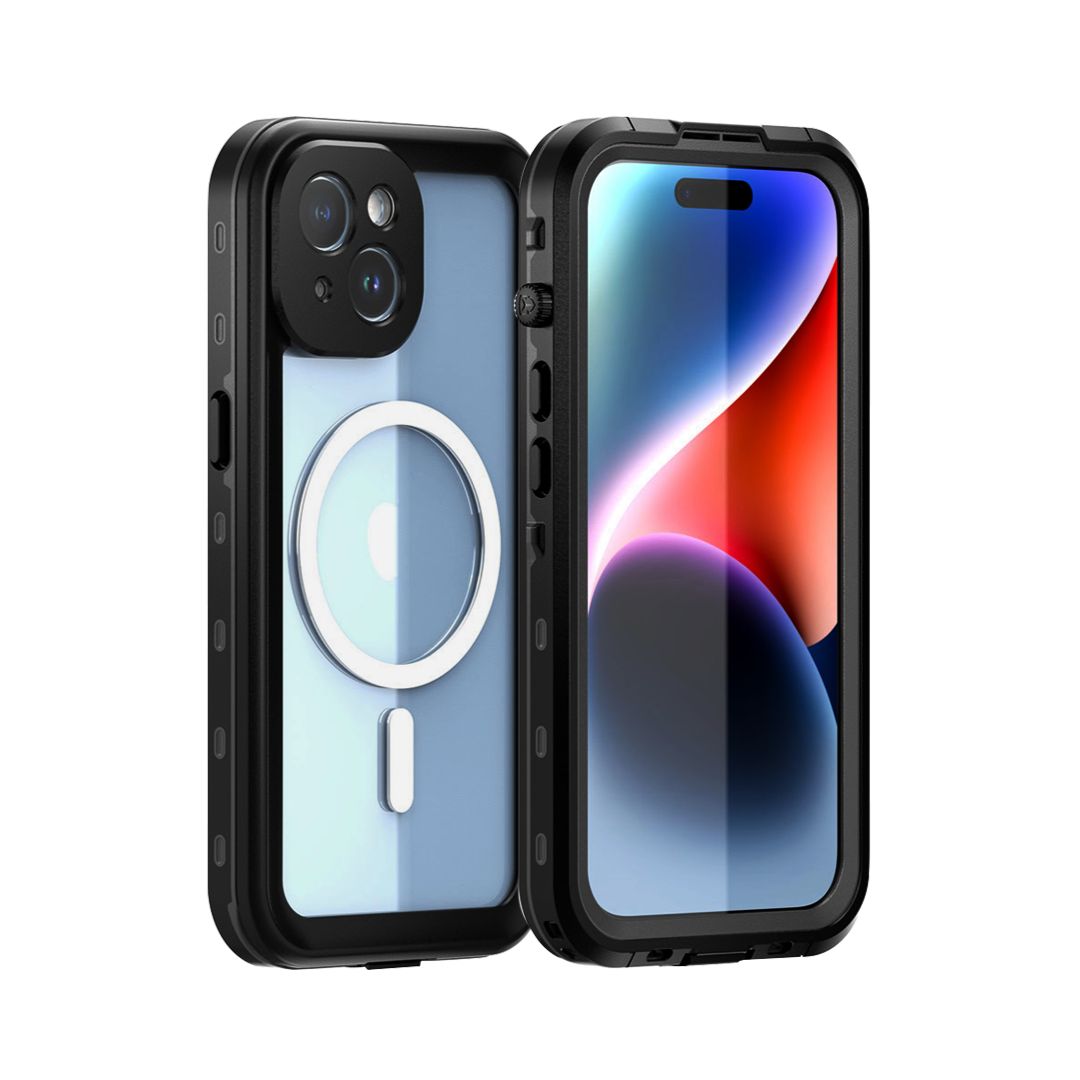 Capa à Prova D'água MagSafe para iPhone - Preto Modelo do iPhone:15