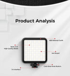 Ulanzi Vijim VL81 Mini LED Video Light On Camera Photo Studio Lighting Soft Diffuser Tiktok Youtube Livestream Vlog Light