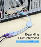 Vention USB to PS2 Converter Cable USB Male to PS/2 Female Adapter USB Extension Cable For Keyboard Mouse Scanner PS2 USB Cable