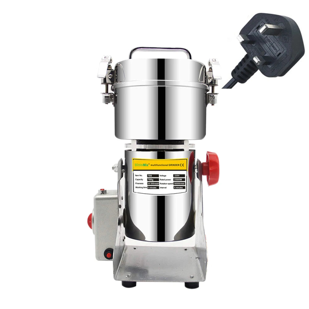 Moedor de Café Elétrico Biolomix 700G/800G – 2500W, Aço Inox, Alta Capacidade