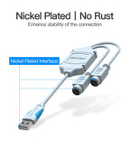 Vention USB to PS2 Converter Cable USB Male to PS/2 Female Adapter USB Extension Cable For Keyboard Mouse Scanner PS2 USB Cable