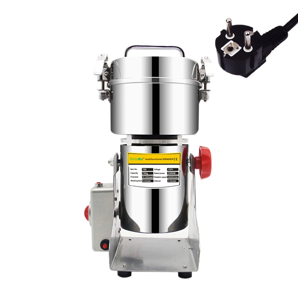 Moedor de Café Elétrico Biolomix 700G/800G – 2500W, Aço Inox, Alta Capacidade