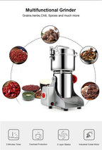 Moedor de Café Elétrico Biolomix 700G/800G – 2500W, Aço Inox, Alta Capacidade