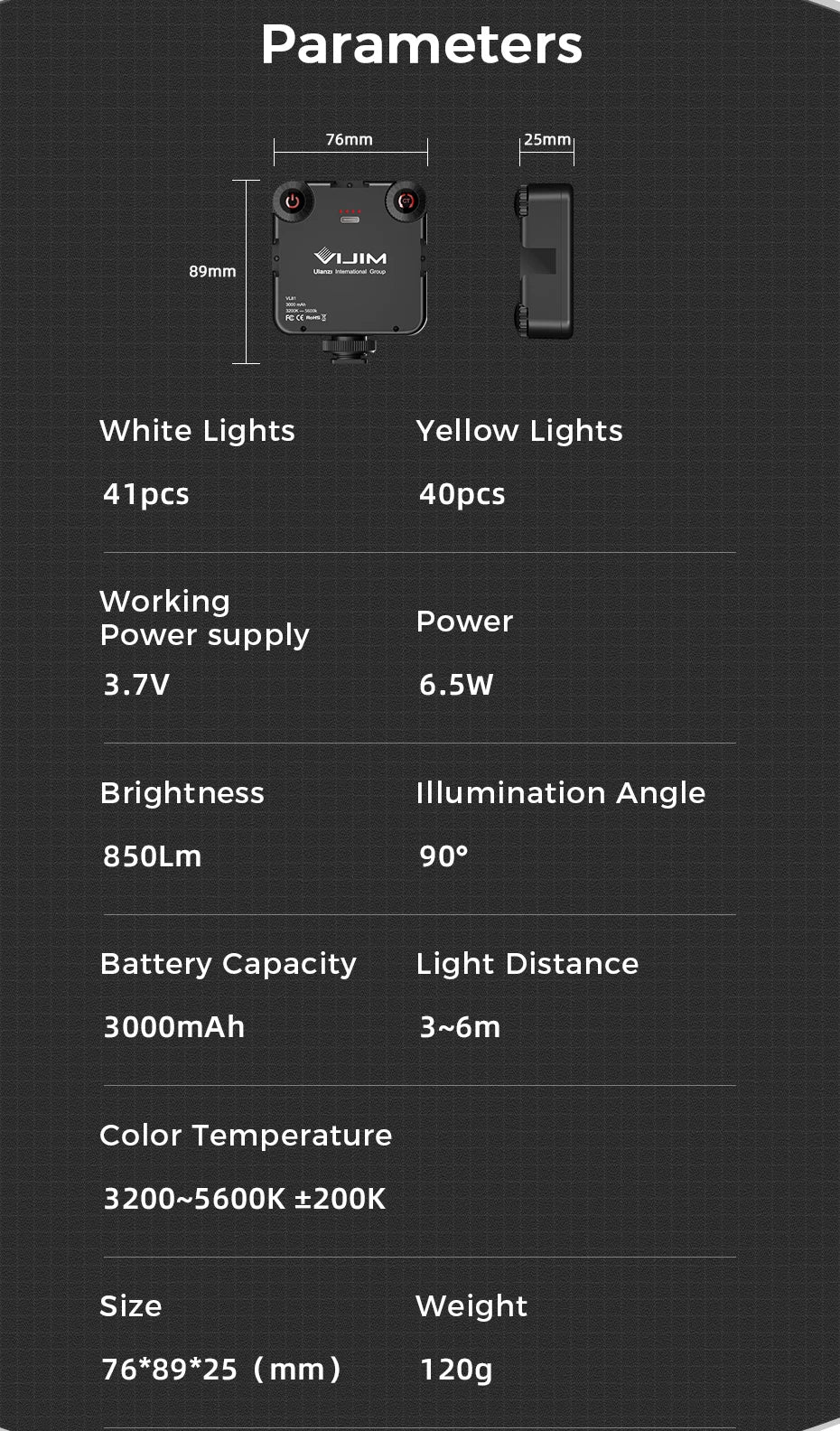 Ulanzi Vijim VL81 Mini LED Video Light On Camera Photo Studio Lighting Soft Diffuser Tiktok Youtube Livestream Vlog Light