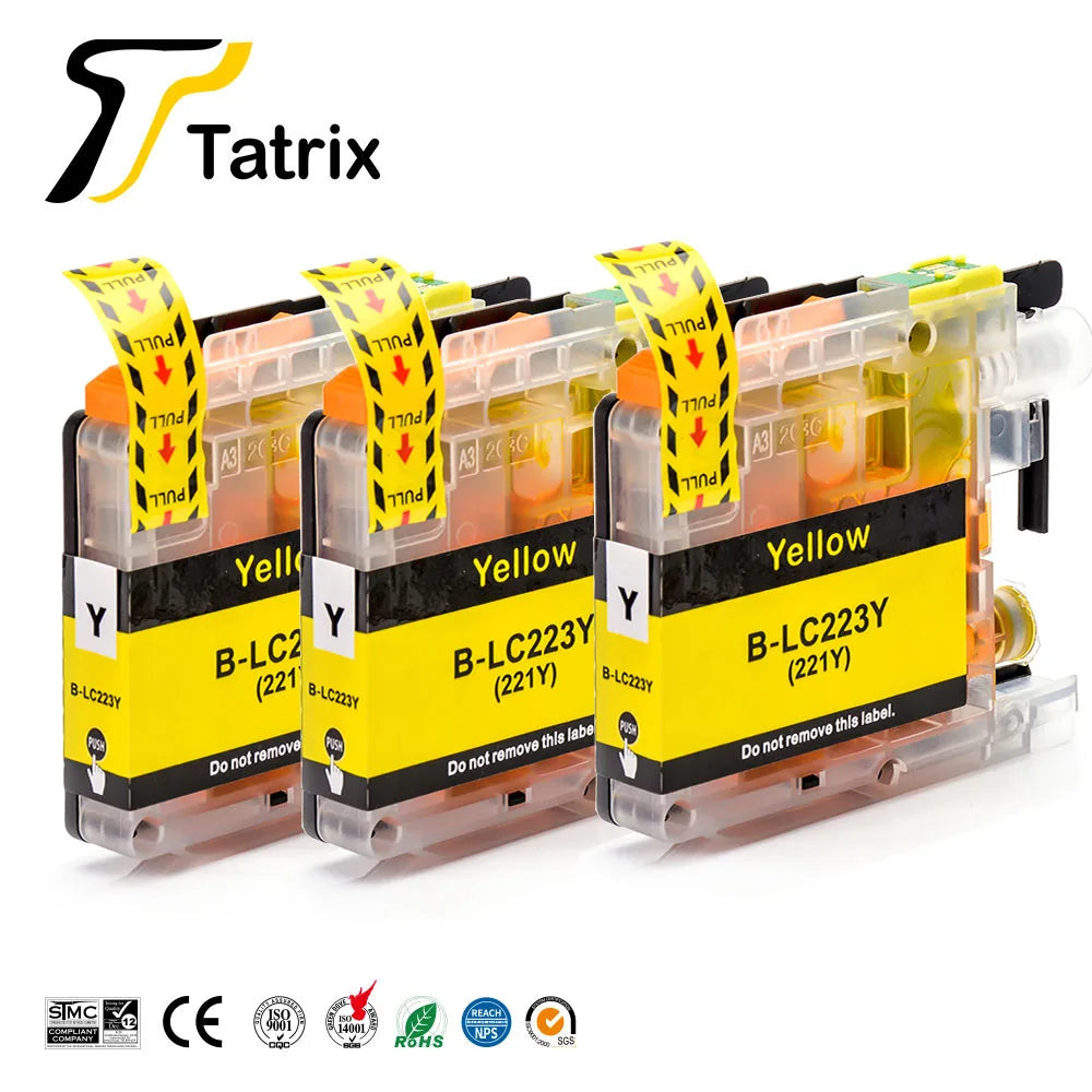 Tatrix With Chip  LC223 LC221 Compatible Ink Cartridge For Brother MFC-J4420DW/J4620DW/J4625DW/J480DW/J680DW/J880DW Printer