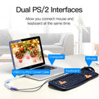 Vention USB to PS2 Converter Cable USB Male to PS/2 Female Adapter USB Extension Cable For Keyboard Mouse Scanner PS2 USB Cable