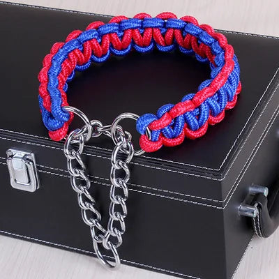 High Quality Upgraded color collar Large Dog German Shepherd walk the dog P chain necklet Pet  For Medium and large Dogs