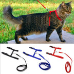 Cat Collar Harness Leash Adjustable Nylon Pet Traction Cat Kitten Dog Halter Collar gato Cats Products Pet Harness Belt