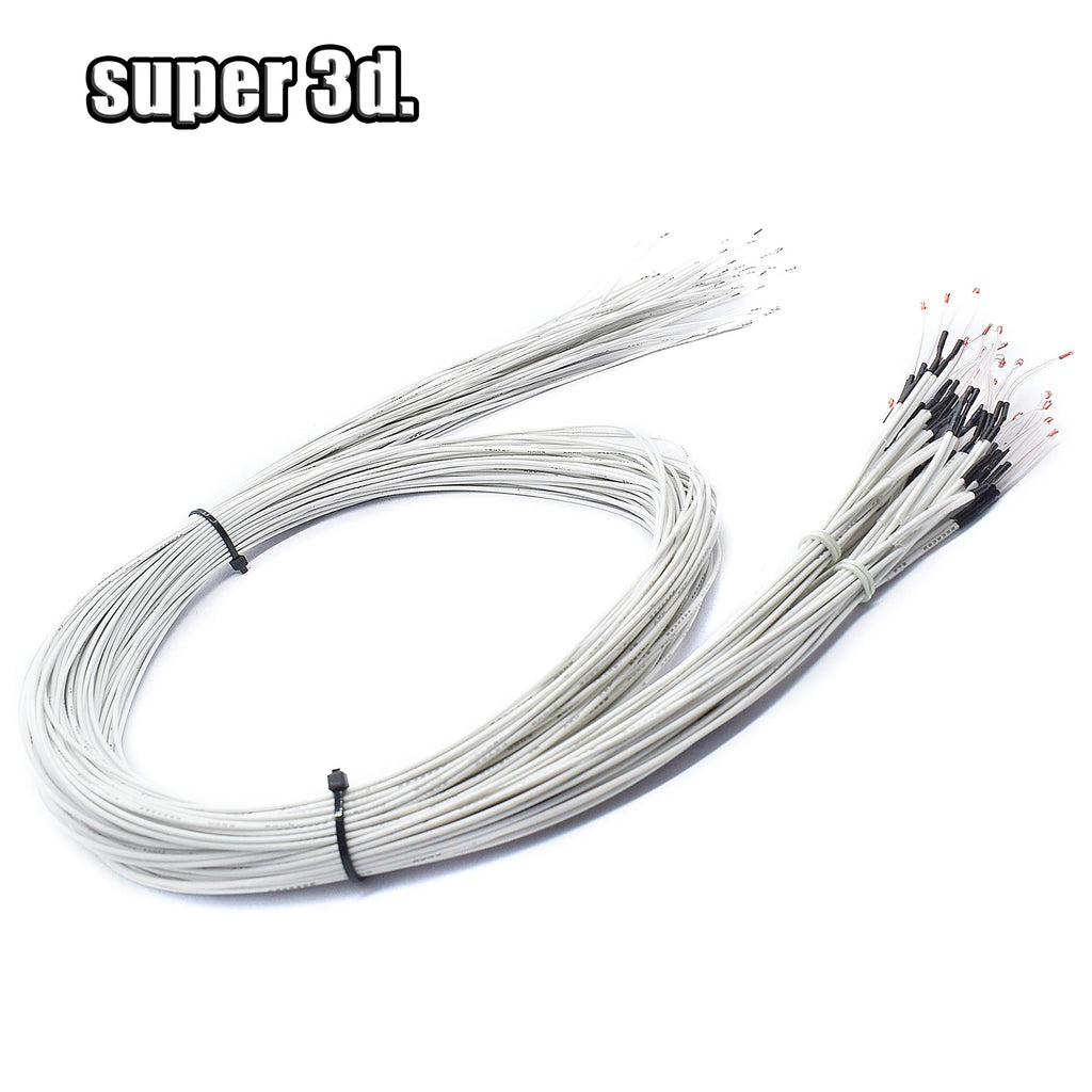 Resistor 100K ohm NTC 3950 Thermistors Thermal Sensors with Dupont/XH2.54 for 3D Printer Reprap Parts Temperature heater cable