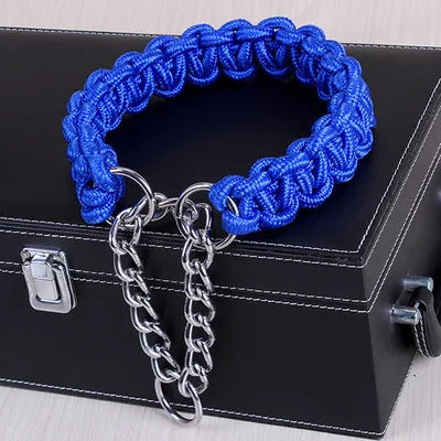High Quality Upgraded color collar Large Dog German Shepherd walk the dog P chain necklet Pet  For Medium and large Dogs