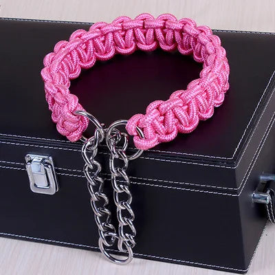 High Quality Upgraded color collar Large Dog German Shepherd walk the dog P chain necklet Pet  For Medium and large Dogs