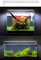 18-75CM Super Slim LEDs Aquarium Lighting Aquatic Plant Light Extensible Waterproof Clip on Lamp For Fish Tank 90-260V