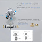Handheld bidet sprayer set for toilet Stainless Steel Hand Bidet faucet for Bathroom hand sprayer shower head self cleaning