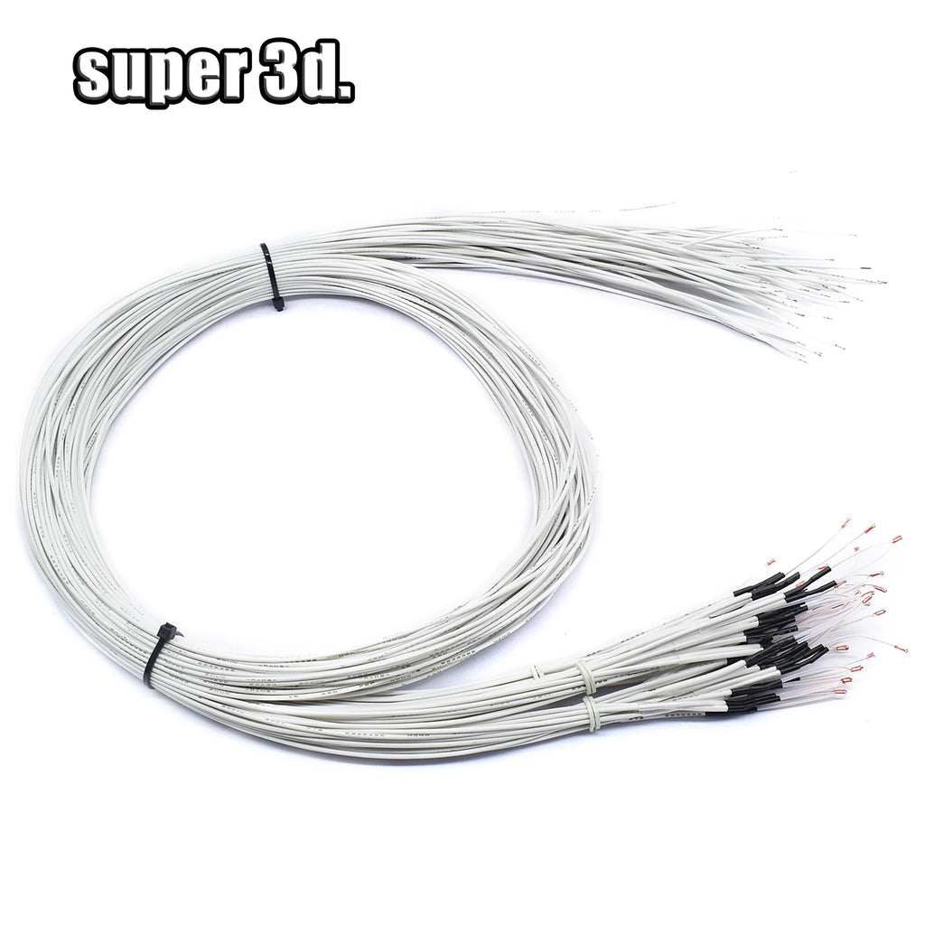 Resistor 100K ohm NTC 3950 Thermistors Thermal Sensors with Dupont/XH2.54 for 3D Printer Reprap Parts Temperature heater cable