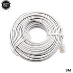 30M/15M/12M/9M/6M/3M RJ11 6P4C Telephone Extension Cable Connector HOT SALE