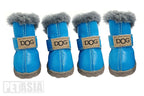 Winter Pet Dog Shoes Warm Snow Boots Waterproof Fur 4Pcs/Set Small Dogs Cotton Non Slip XS For ChiHuaHua Pug Pet Product PETASIA