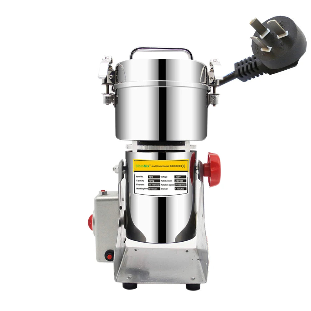 Moedor de Café Elétrico Biolomix 700G/800G – 2500W, Aço Inox, Alta Capacidade
