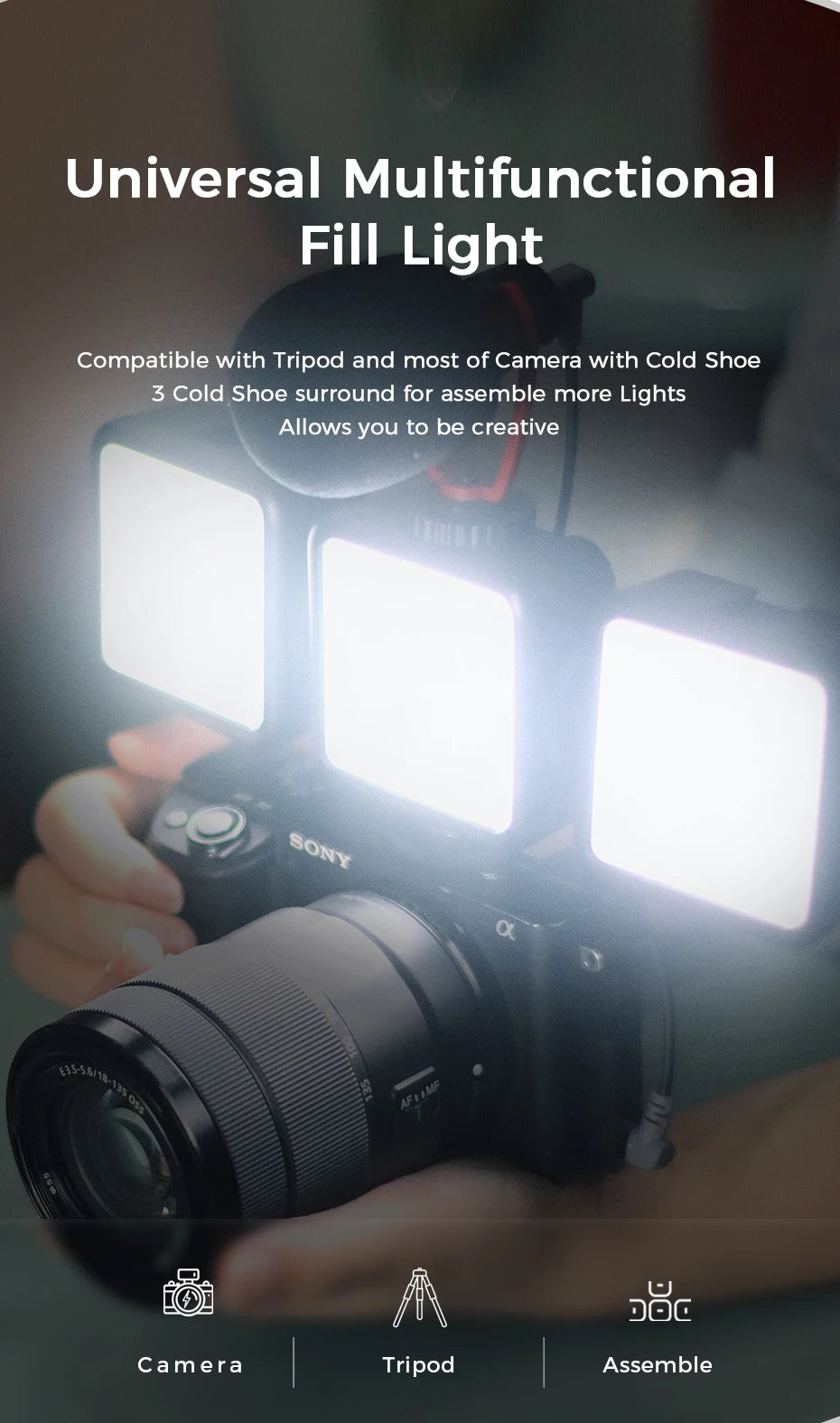 Ulanzi Vijim VL81 Mini LED Video Light On Camera Photo Studio Lighting Soft Diffuser Tiktok Youtube Livestream Vlog Light