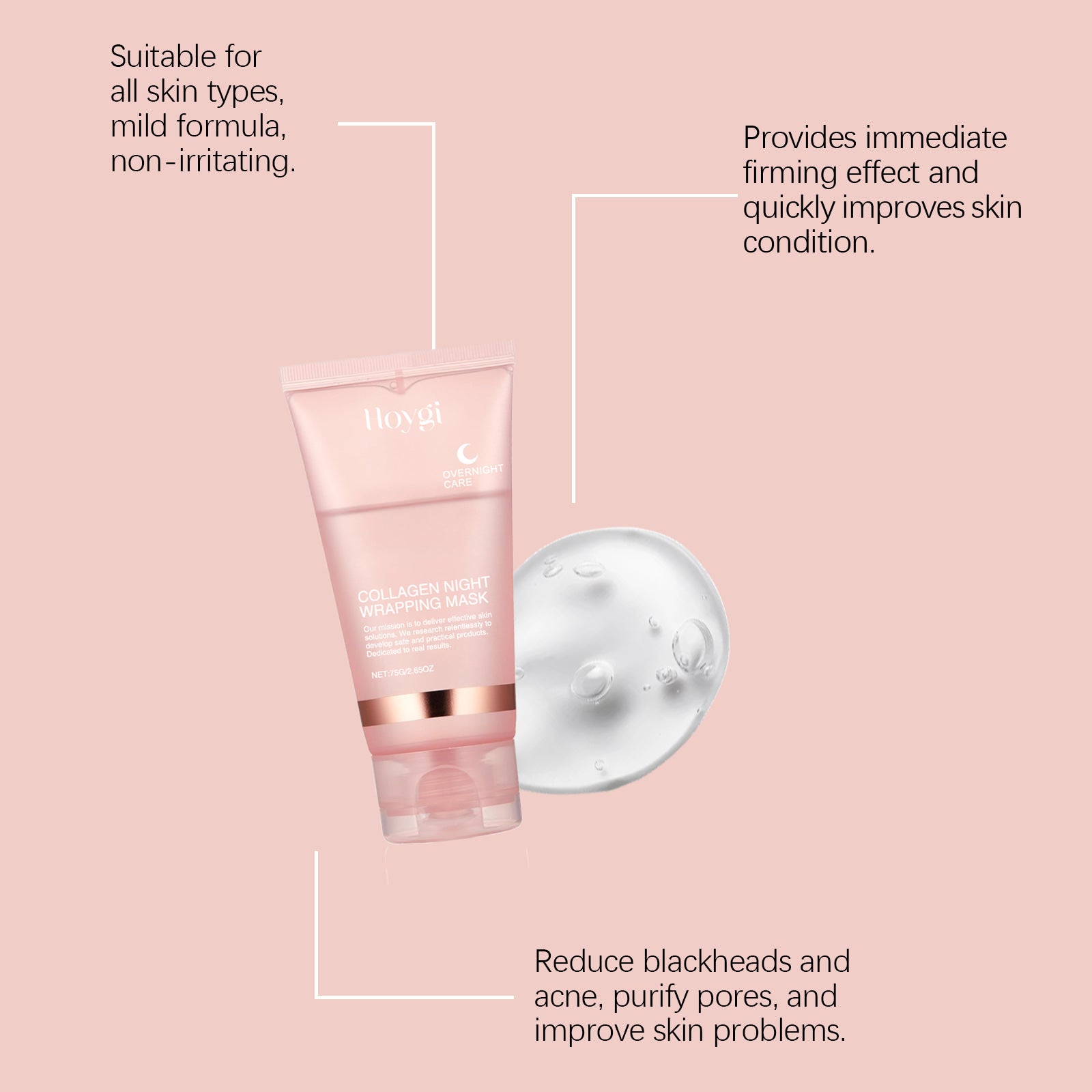 Korean Deep Collagen Mask Peel Off Mask Face Anti Wrinkle Lifting Skin Care Masks Bio Pack Night Wrapping Woman Overnight Skin