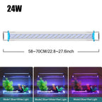 18-75CM Super Slim LEDs Aquarium Lighting Aquatic Plant Light Extensible Waterproof Clip on Lamp For Fish Tank 90-260V