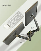 NB NEW F160 gas spring 17"-27"30" Dual Monitor Holder Arm desktop 360 rotate computer holder 2-9KG Monitor bracket USB3.0 port