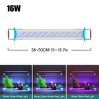 18-75CM Super Slim LEDs Aquarium Lighting Aquatic Plant Light Extensible Waterproof Clip on Lamp For Fish Tank 90-260V