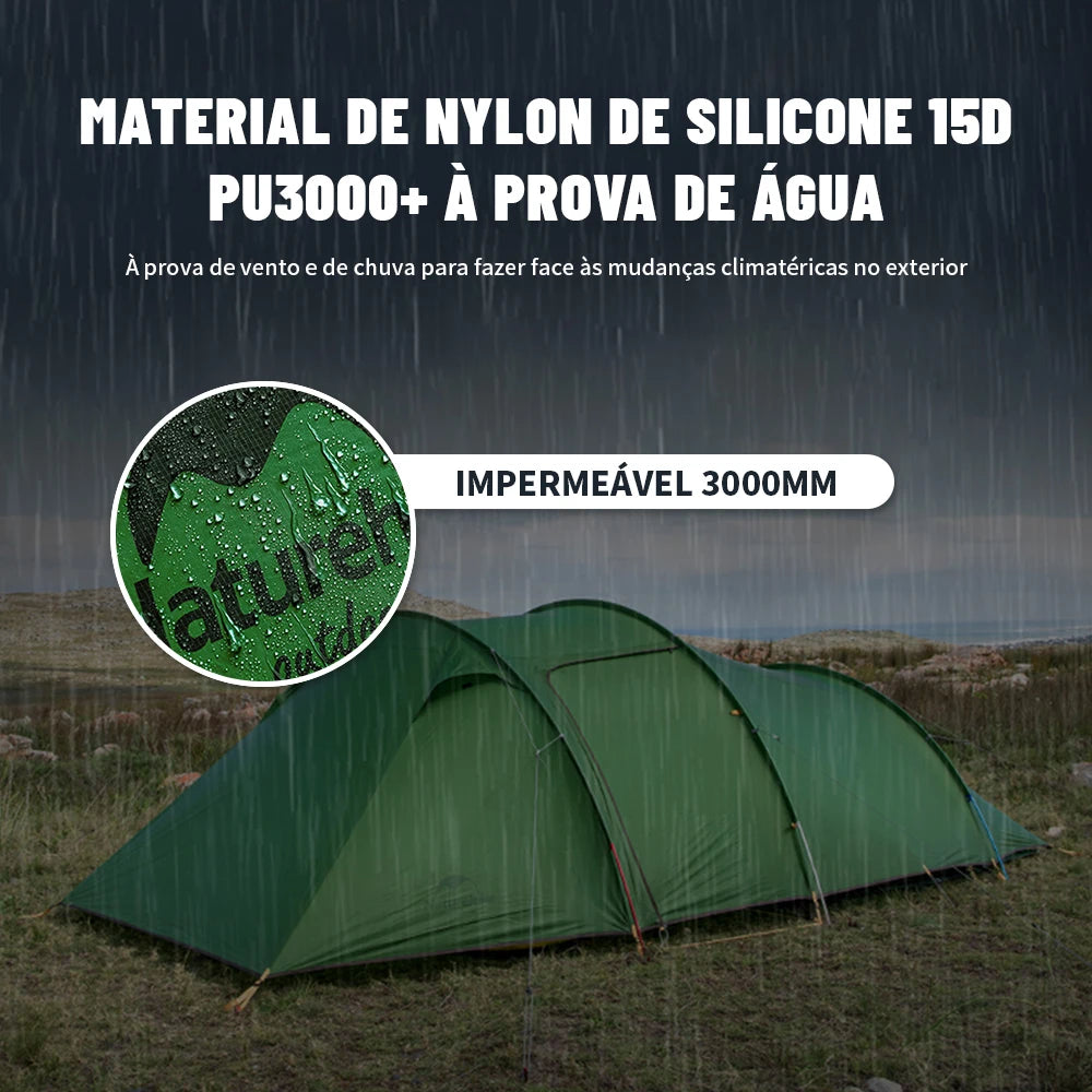 Naturehike Opalus 2 3 4 Tent 2 3 4 Person Hiking Tent 4 Season Tent Ultralight Family Travel Tent 20D Waterproof Camping Tent