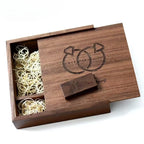 Wood Album Style High Speed USB 3.0 4GB 8GB 16GB Fashion Gift 32GB 64GB USB+BOX Wedding Photography Free Custom LOGO