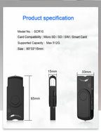 Rocketek USB 2.0 Smart Card Reader micro SD/TF memory ID Bank EMV electronic DNIE dni citizen sim cloner connector adapter