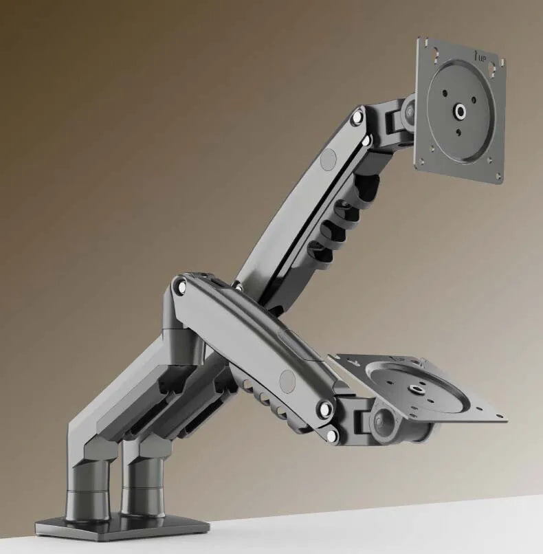 NB NEW F160 gas spring 17"-27"30" Dual Monitor Holder Arm desktop 360 rotate computer holder 2-9KG Monitor bracket USB3.0 port