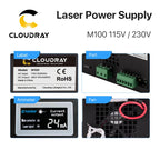 Cloudray 80-100W CO2 Laser Power Supply for CO2 Laser Engraving Cutting Machine M100W category