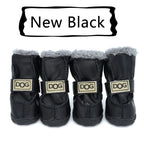 Winter Pet Dog Shoes Warm Snow Boots Waterproof Fur 4Pcs/Set Small Dogs Cotton Non Slip XS For ChiHuaHua Pug Pet Product PETASIA