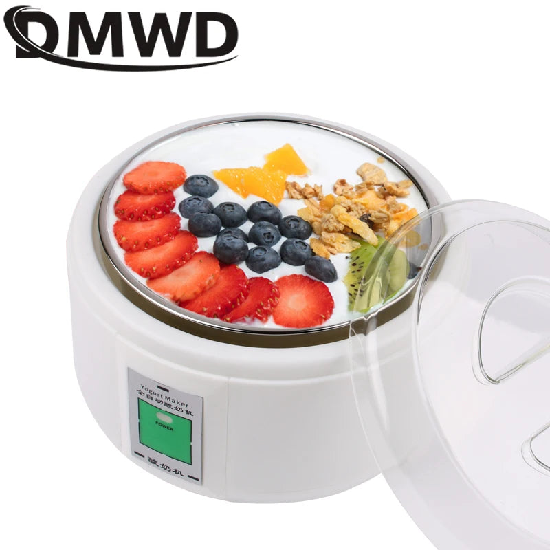 Iogurteira Elétrica Automática DMWD – 1,5 Litro Inox