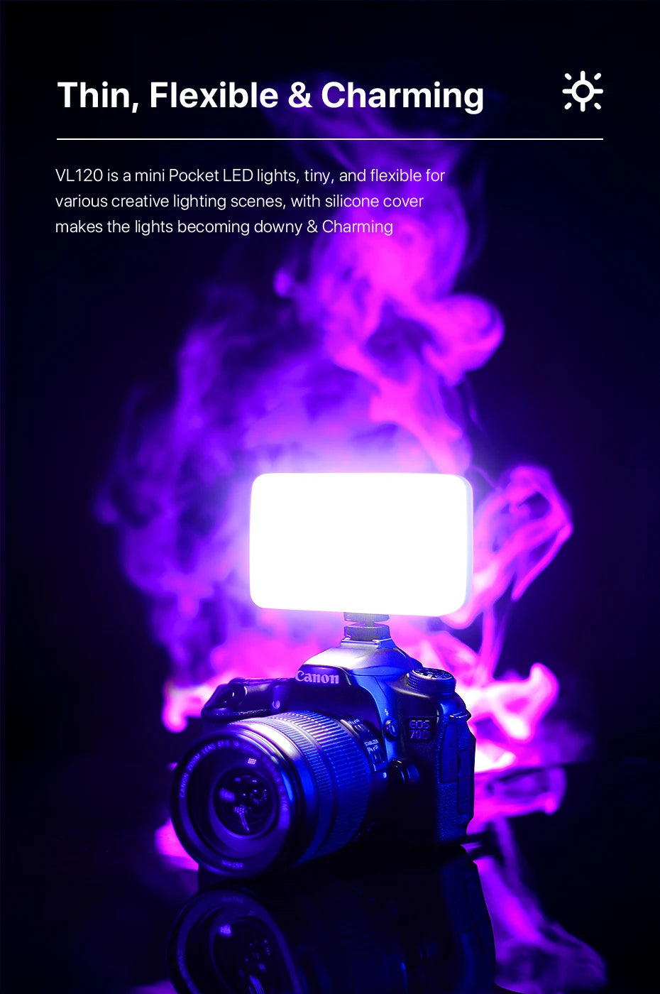 Ulanzi Vijim VL81 Mini LED Video Light On Camera Photo Studio Lighting Soft Diffuser Tiktok Youtube Livestream Vlog Light