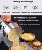 Moedor de Café Elétrico Biolomix 700G/800G – 2500W, Aço Inox, Alta Capacidade