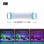 18-75CM Super Slim LEDs Aquarium Lighting Aquatic Plant Light Extensible Waterproof Clip on Lamp For Fish Tank 90-260V