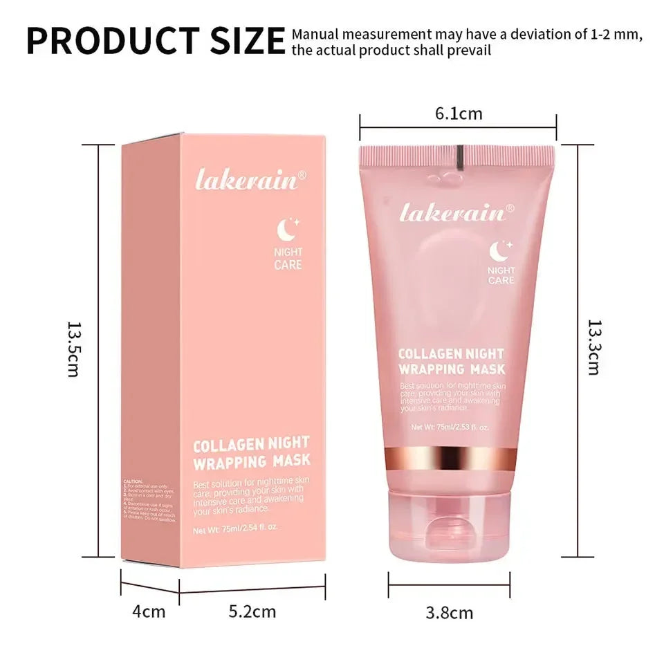 Night Collagen Wrapper Mask Rejuvenation Moisturizing Brightening Korean Face Mask Skin Elasticity Facial Mask Beauty Skin Care