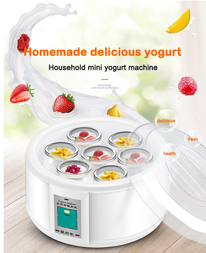 Iogurteira Elétrica Automática DMWD – 1,5 Litro Inox