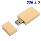 Wood Album Style High Speed USB 3.0 4GB 8GB 16GB Fashion Gift 32GB 64GB USB+BOX Wedding Photography Free Custom LOGO