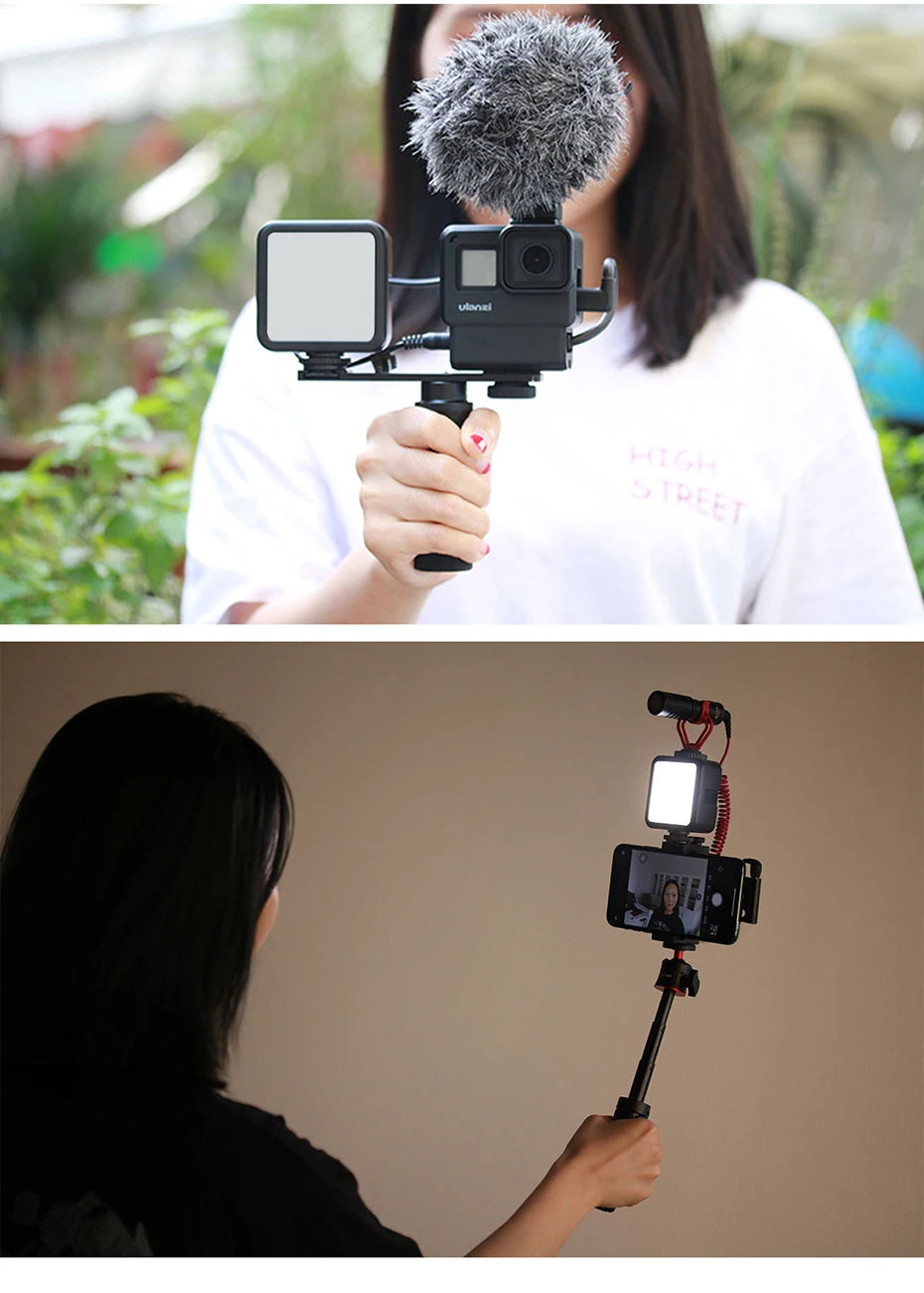 Ulanzi Vijim VL81 Mini LED Video Light On Camera Photo Studio Lighting Soft Diffuser Tiktok Youtube Livestream Vlog Light