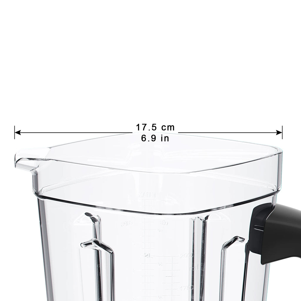 Jarra 2L para Liquidificador Profissional – Tampa, Lâmina Dentada e BPA Free
