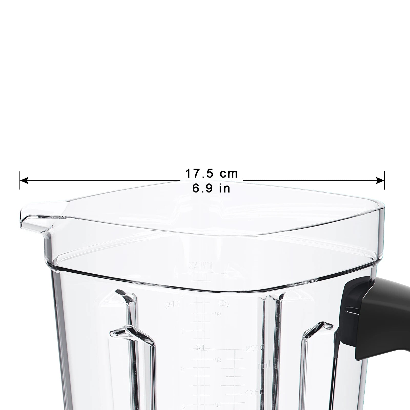 Jarra 2L para Liquidificador Profissional – Tampa, Lâmina Dentada e BPA Free