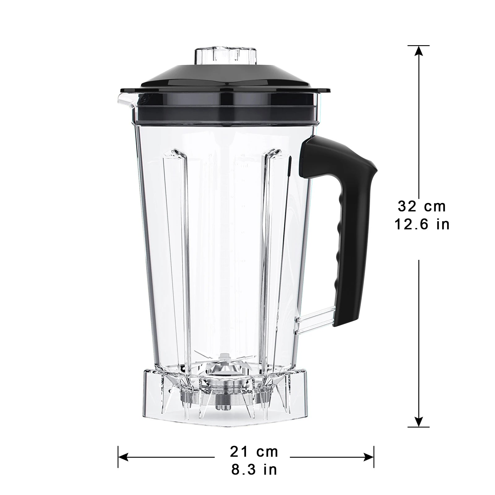 Jarra 2L para Liquidificador Profissional – Tampa, Lâmina Dentada e BPA Free