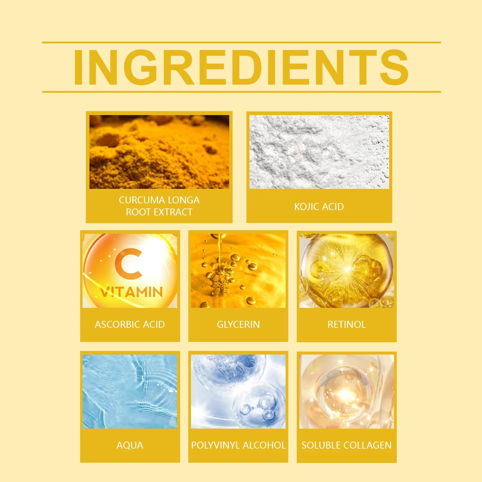 Collagen Peel Off Facial Mask + Kojic Acid Turmeric Overnight Wrapping Mask Anti Aging Nourishes Glowing Skin Peel Off Face Mask