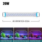 18-75CM Super Slim LEDs Aquarium Lighting Aquatic Plant Light Extensible Waterproof Clip on Lamp For Fish Tank 90-260V