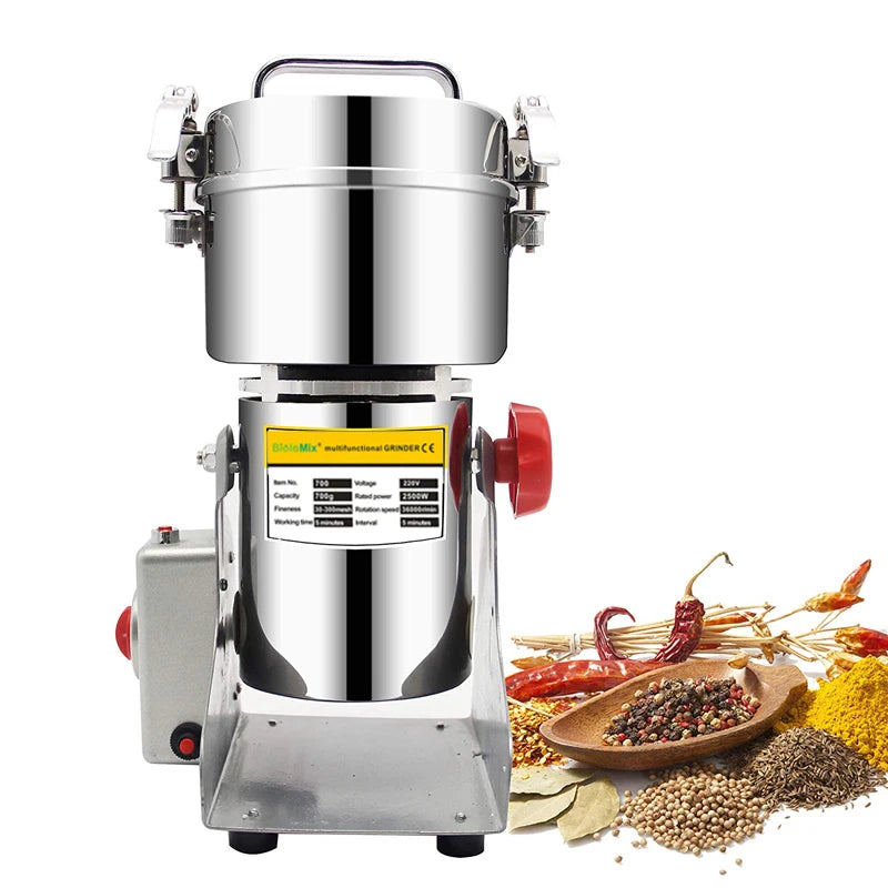 Moedor de Café Elétrico Biolomix 700G/800G – 2500W, Aço Inox, Alta Capacidade