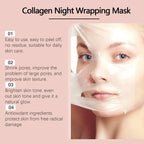 Korean Deep Collagen Mask Peel Off Mask Face Anti Wrinkle Lifting Skin Care Masks Bio Pack Night Wrapping Woman Overnight Skin