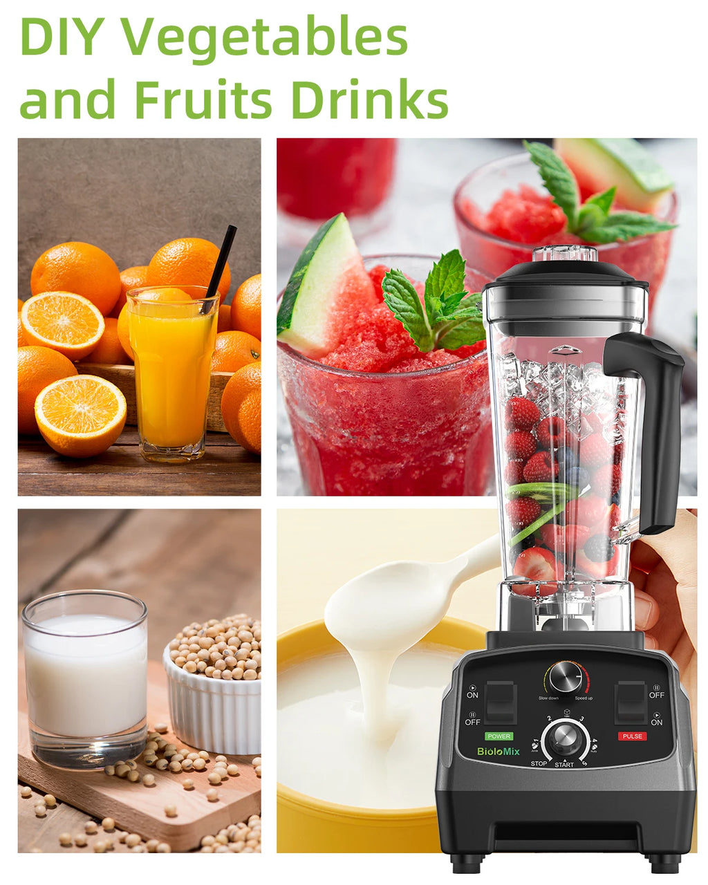 Jarra 2L para Liquidificador Profissional – Tampa, Lâmina Dentada e BPA Free